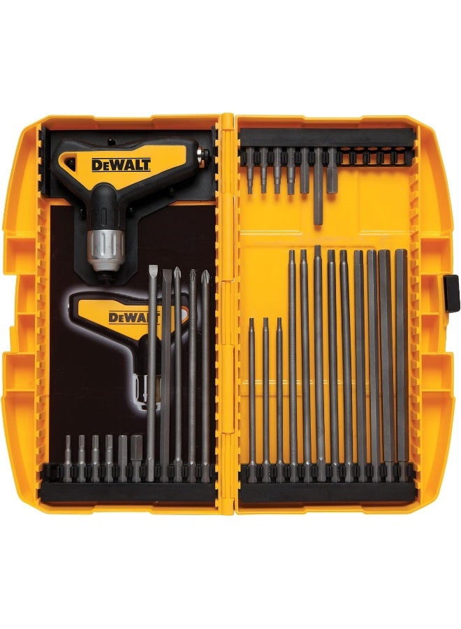 DEWALT Hex Key Wrench Set, Ratcheting. T-Handle Set, 31-Piece  - Image 3