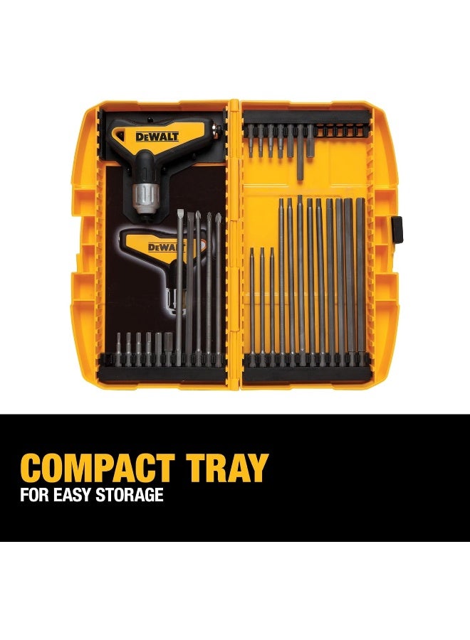 DEWALT Hex Key Wrench Set, Ratcheting. T-Handle Set, 31-Piece  - Image 5