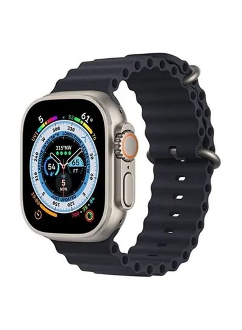 Ultra Watch GS ULTRA 8 Bluetooth Full Touch Call Smartwatch With Replaceable Strap Black