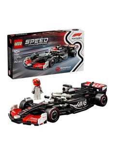 LEGO Speed Champions MoneyGram Haas F1 Team VF-24 Race Car Toy with a Collectible Formula 1 Driver Minifigure - Model Kits for 10+ Year Old Boys & Girls or Adult Motorsport Fans 77250 (242 pieces)  - Image 1