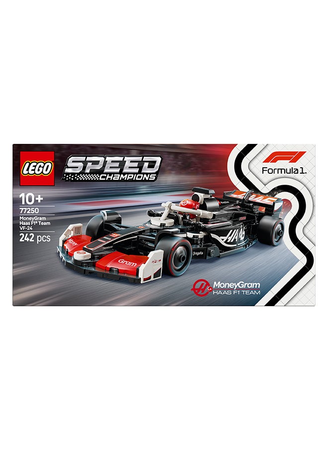 LEGO Speed Champions MoneyGram Haas F1 Team VF-24 Race Car Toy with a Collectible Formula 1 Driver Minifigure - Model Kits for 10+ Year Old Boys & Girls or Adult Motorsport Fans 77250 (242 pieces)  - Image 4
