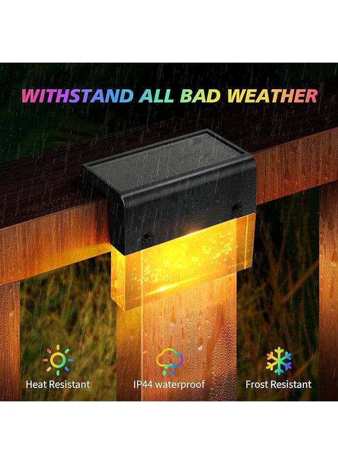 erorex Solar Deck Fence Post Lights Pack Of 6  - Image 2