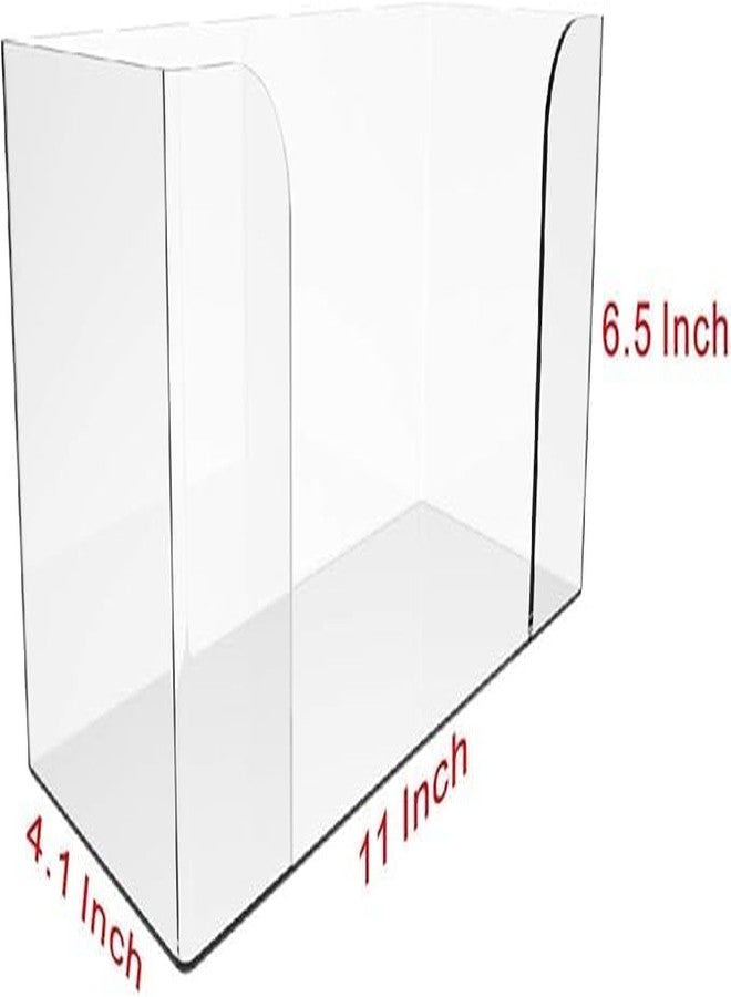 UPEQ Countertop Paper Towel Dispenser,Folded Paper Towel Holder,Clear Guest Towel Napkin Holder, Suitable for Z-fold, C-fold or Multi-Fold Paper Towels - Image 3