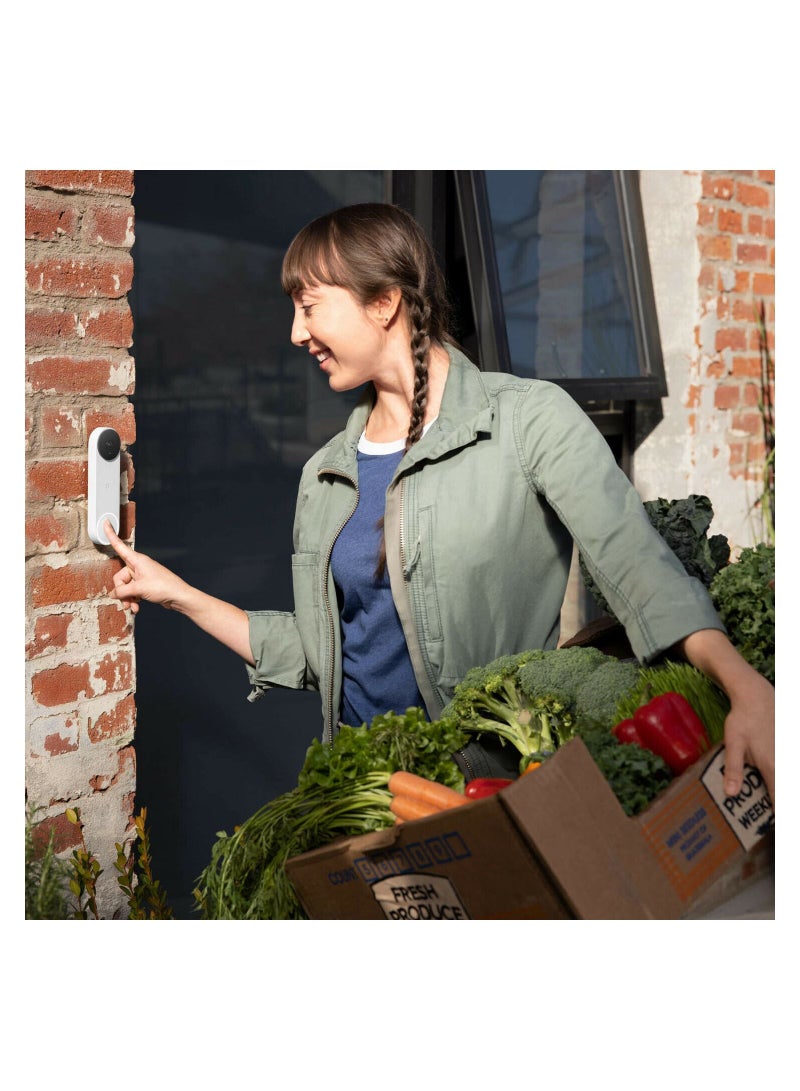 Google Nest Doorbell Wired 2nd Generation Snow GA02767-US - Image 5