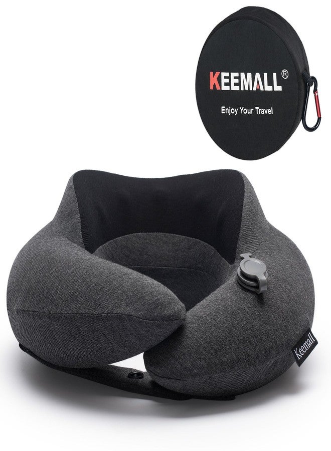 Keemall Inflatable Neck Pillow - Premium 3rd Gen Travel Pillow for Airplane Headrest Sleep, Double Comfort for Long Flights, Trains & Bus Journeys, Ideal for Indian Travellers - Image 1