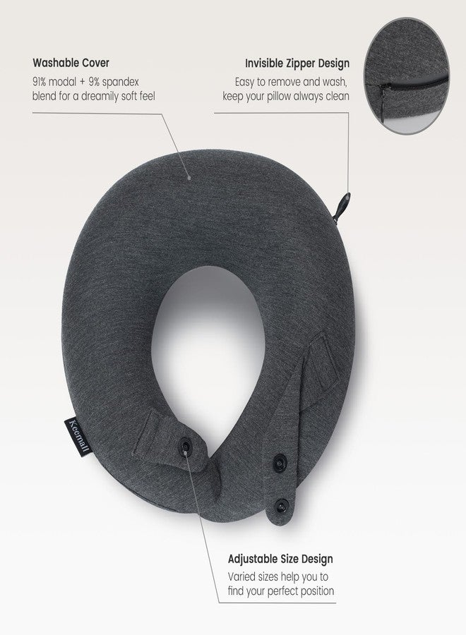 Keemall Inflatable Neck Pillow - Premium 3rd Gen Travel Pillow for Airplane Headrest Sleep, Double Comfort for Long Flights, Trains & Bus Journeys, Ideal for Indian Travellers - Image 3