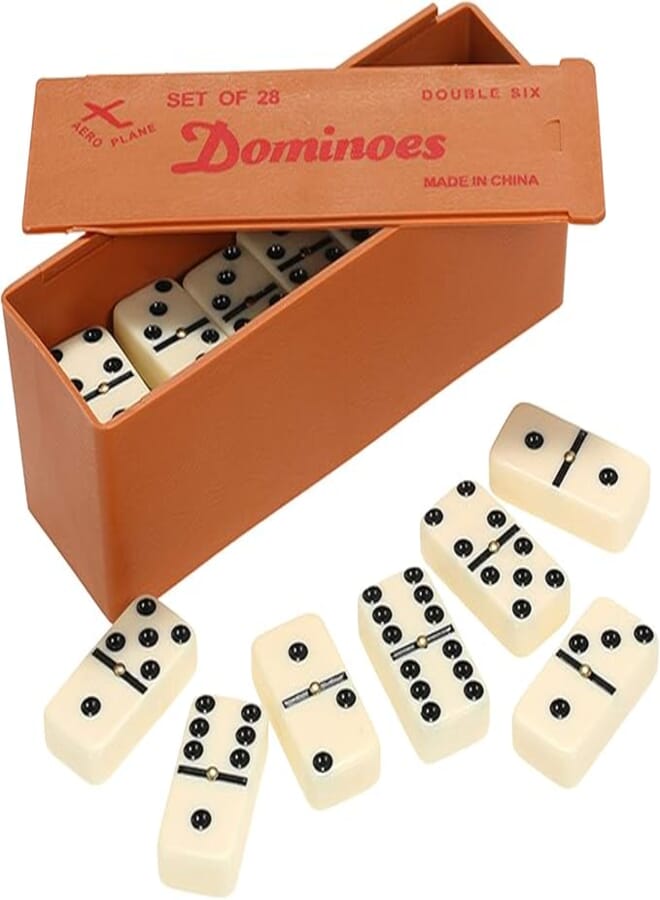 Walmeck Double Six Dominoes Set