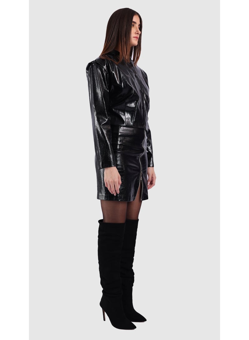 KYVELi Obsidian Croc Edge Jacket - Image 3