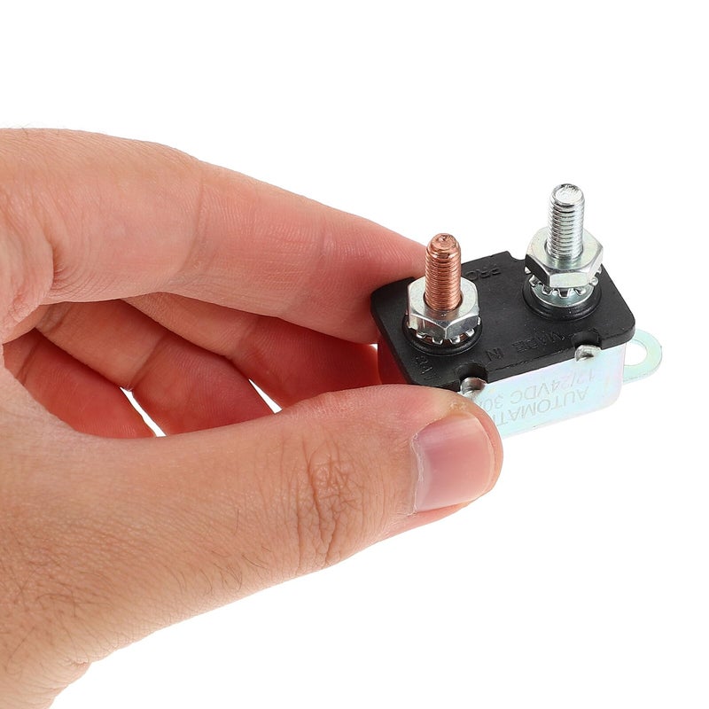 Auto Resettable 30a Circuit Breaker Iron Shell With 180 Bracket For Car RV Marine - Image 5