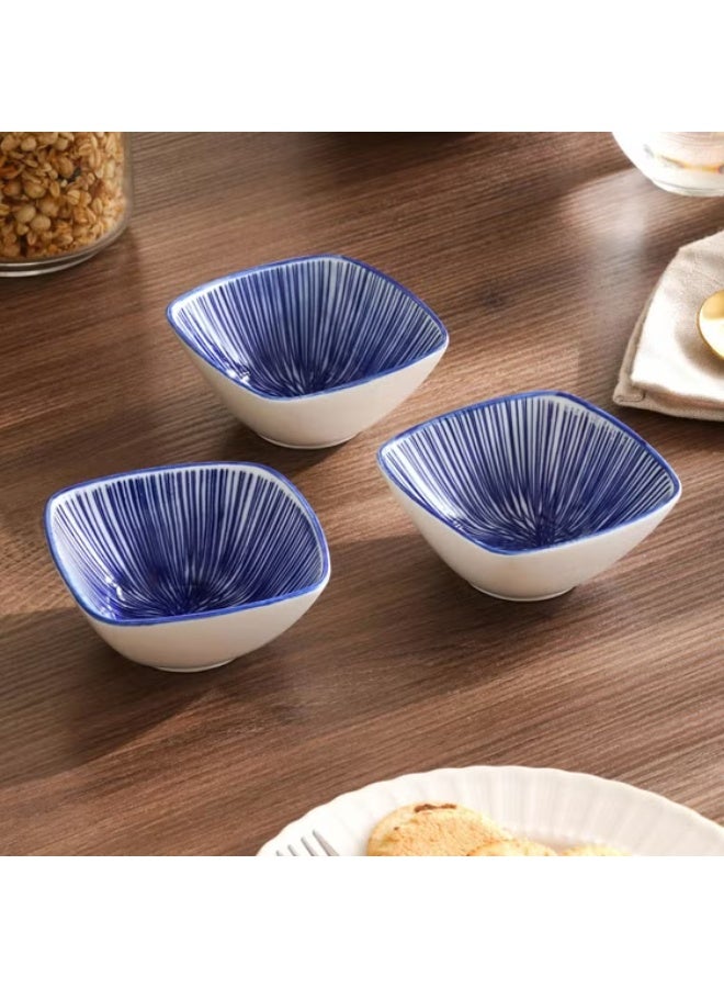 PROMASS 3-piece chip & dip 9.5x9.5cm -blue - Image 3