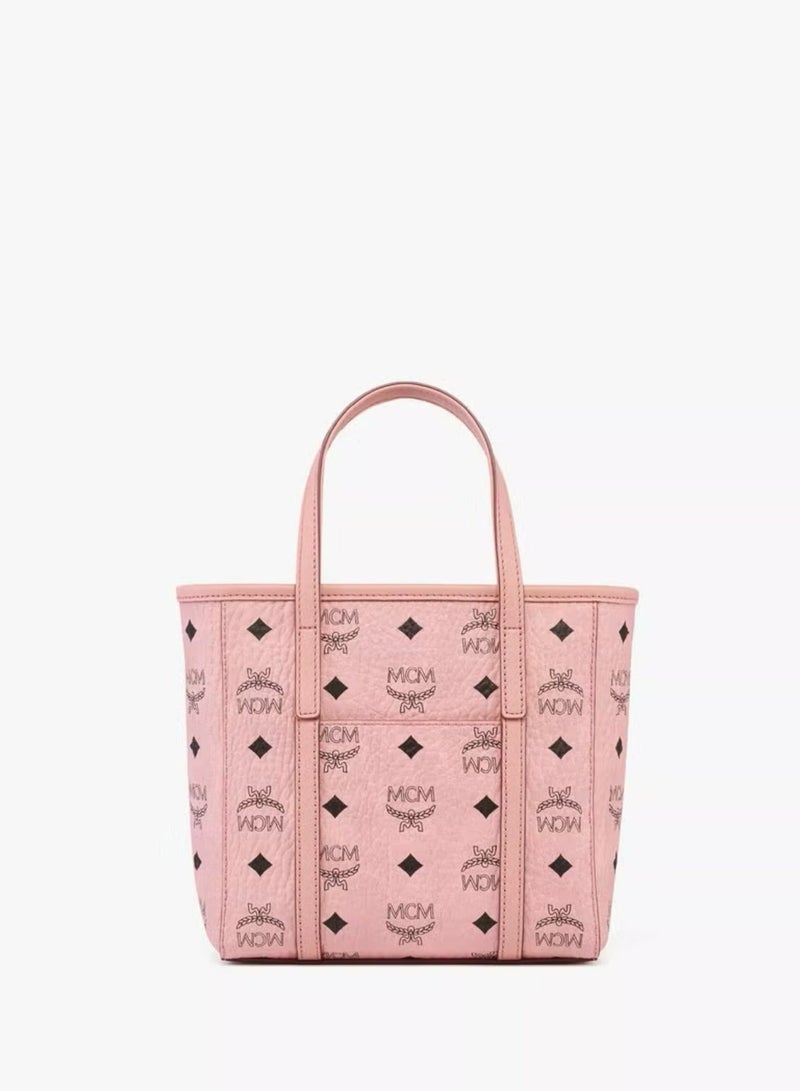 MCM TONI Mini handbag Diagonal tote bag（Pink） - Image 4