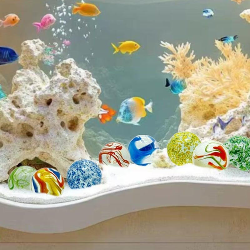 Large Glass Marbles 16mm 30pcs Color Mix For Decoration Vase Flower Pot Aquarium - Image 2