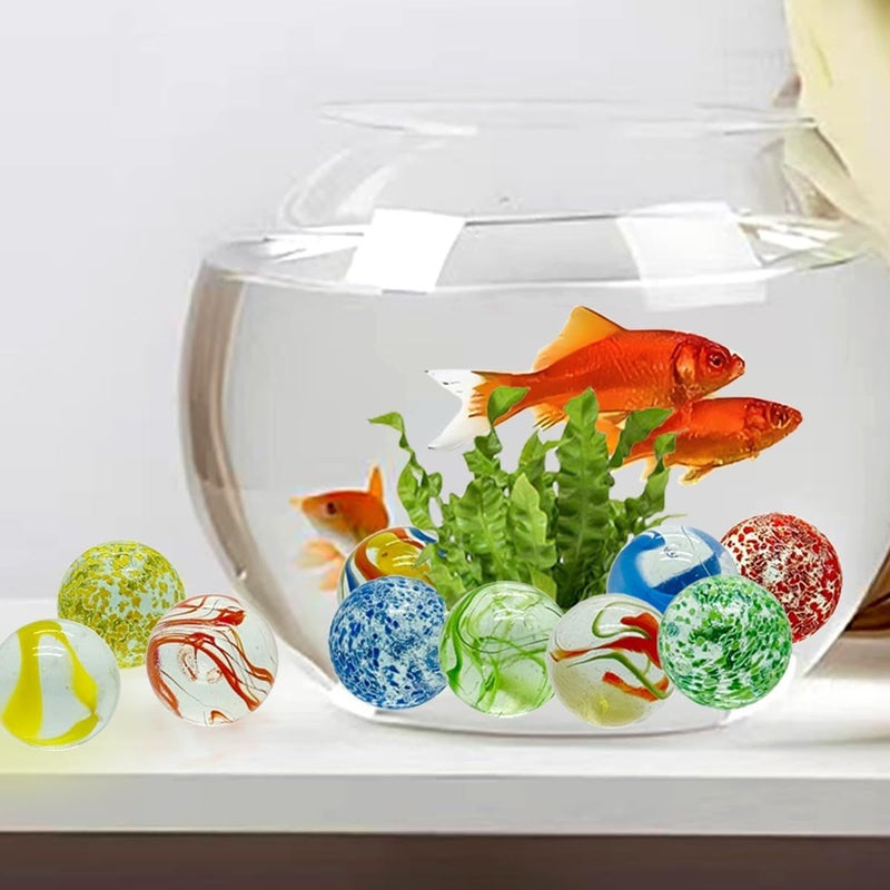 Large Glass Marbles 16mm 30pcs Color Mix For Decoration Vase Flower Pot Aquarium - Image 3