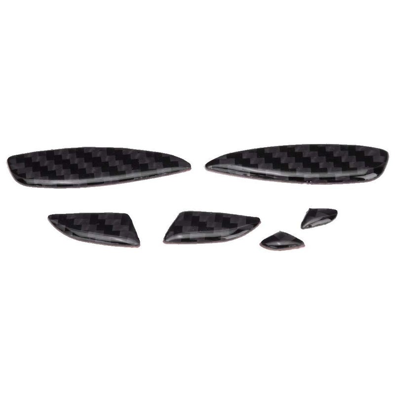 6pcs Black Carbon Fiber Seat Adjust Button Trim for Mercedes Benz C Class W205 2016 to 2019 Interior Upgrade Durable Easy Installation - Image 2
