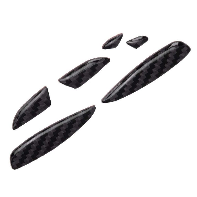 6pcs Black Carbon Fiber Seat Adjust Button Trim for Mercedes Benz C Class W205 2016 to 2019 Interior Upgrade Durable Easy Installation - Image 3