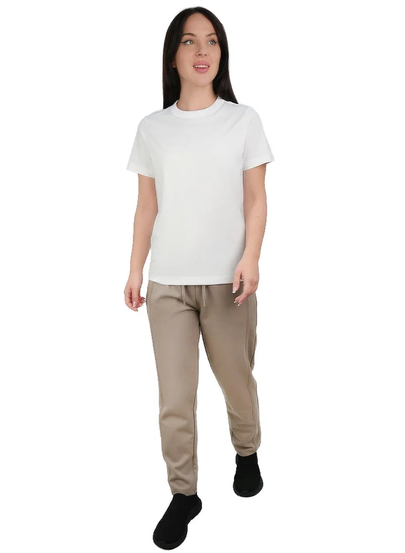جيوردانو Women’s Comfort Fit Cotton Crew Neck Tee