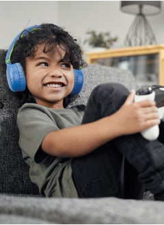 blupebble Kids Pulse Audio KD80 Wireless Headphones, Safe Volume Limited, 30mm Drivers, 45-Hour Playtime, USB-C Charging, Compatible with iOS/Android  - Image 3
