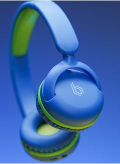 blupebble Kids Pulse Audio KD80 Wireless Headphones, Safe Volume Limited, 30mm Drivers, 45-Hour Playtime, USB-C Charging, Compatible with iOS/Android  - Image 4