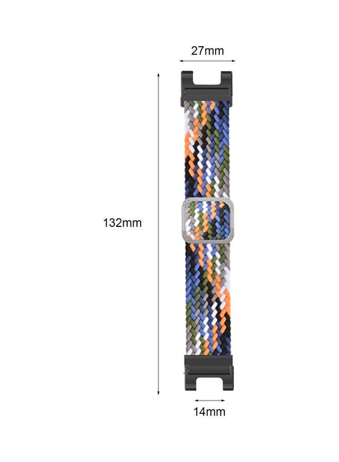 NIBEMINENT Replacement Watch Straps Nylon Strap Compatible With Huami Amazfit T-Rex Pro Multicolour - Image 3