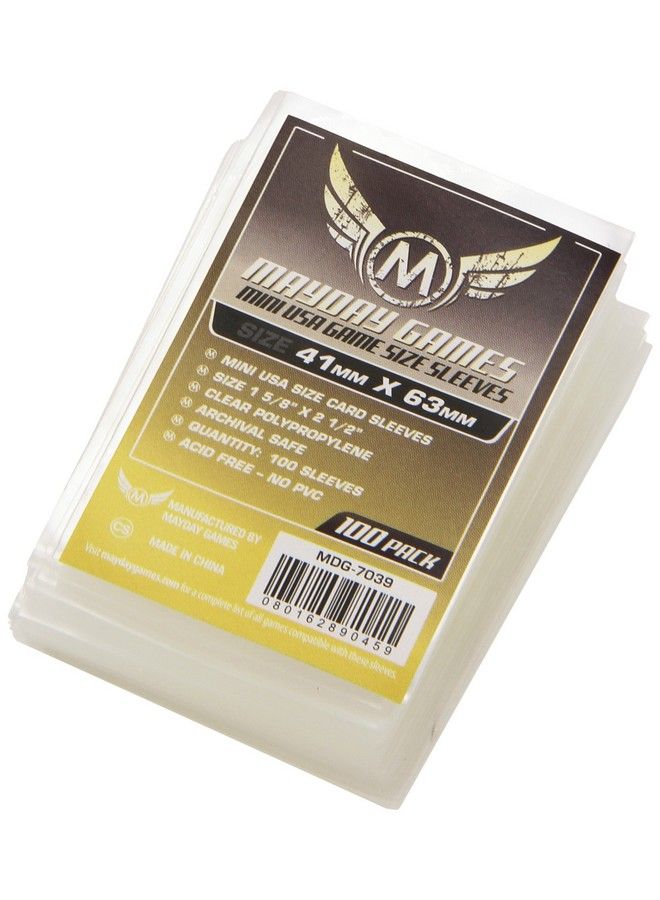 Mayday Games Mini Euro Card Sleeve 1.62 X 2.48 Inches 100 Count - Image 1