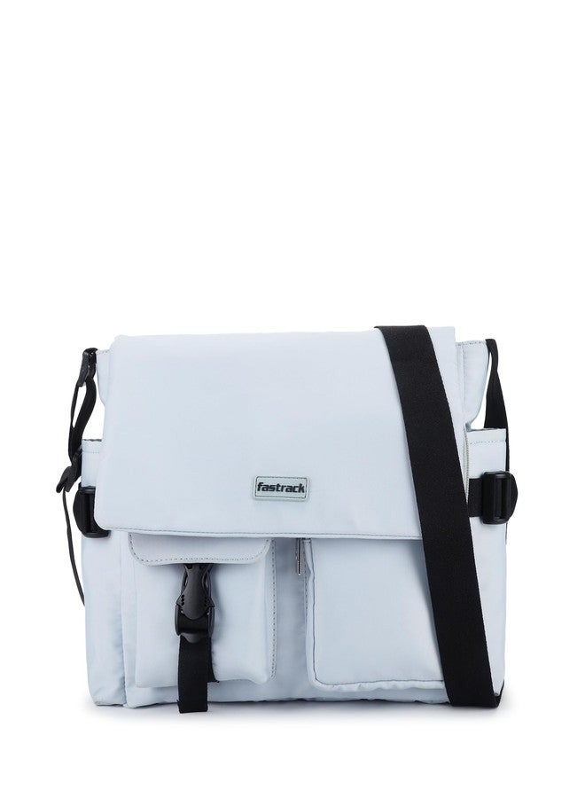 Fastrack Nylon Sling Bag for Men & Women | Adjustable & Detachable Strap | Quick Access Pockets with Internal Organizers | Durable Nylon Messenger Bag - Image 1