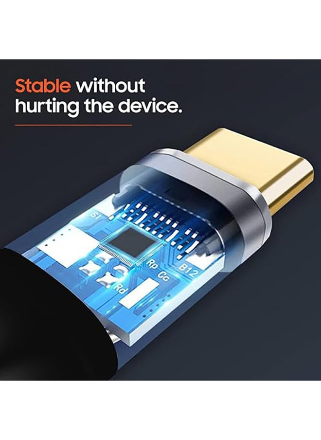 MOWSIL كابل تمديد USB C 3.1 مضفر، سلك تمديد USB C 3.1 Gen2 5A، سلك ممتد متوافق مع iPad mini 6 وMacbook وNintendo Switch وما إلى ذلك - 2 متر  - Image 2