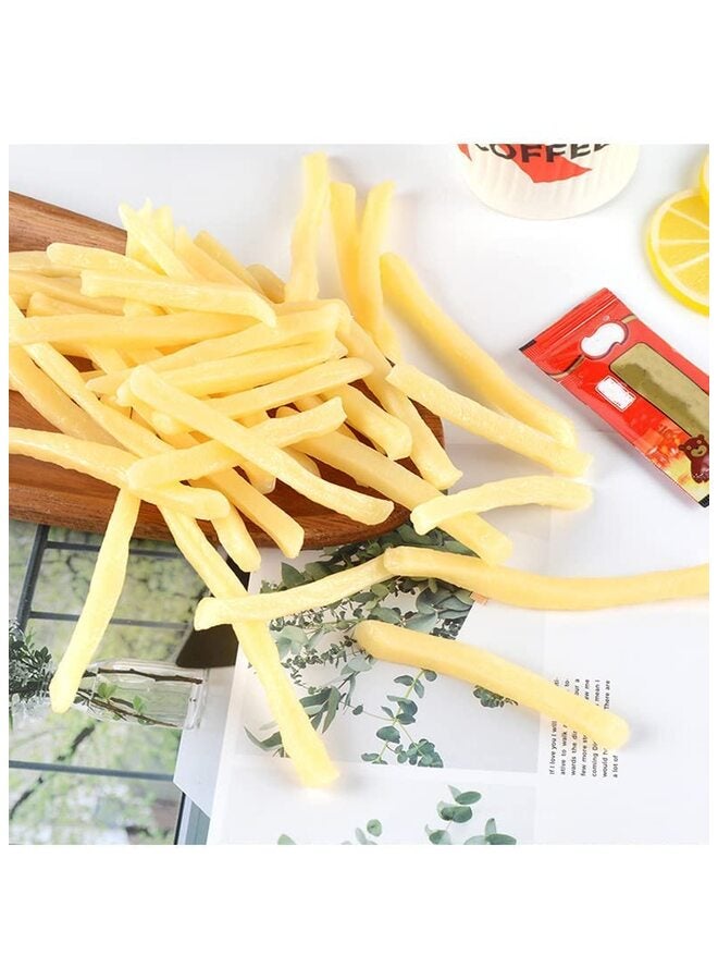 20 قطعة من البطاطس المقلية الاصطناعية، محاكاة طعام وهمية للعرض، نموذج طعام للديكور، دعامات حفلات عرض المطاعم - Image 5