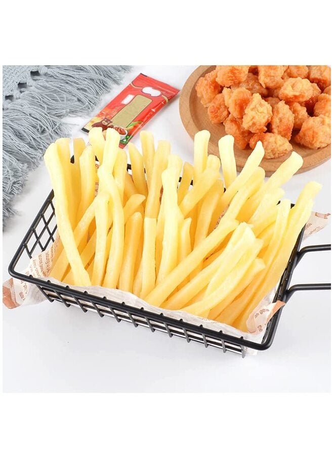 20 قطعة من البطاطس المقلية الاصطناعية، محاكاة طعام وهمية للعرض، نموذج طعام للديكور، دعامات حفلات عرض المطاعم - Image 4