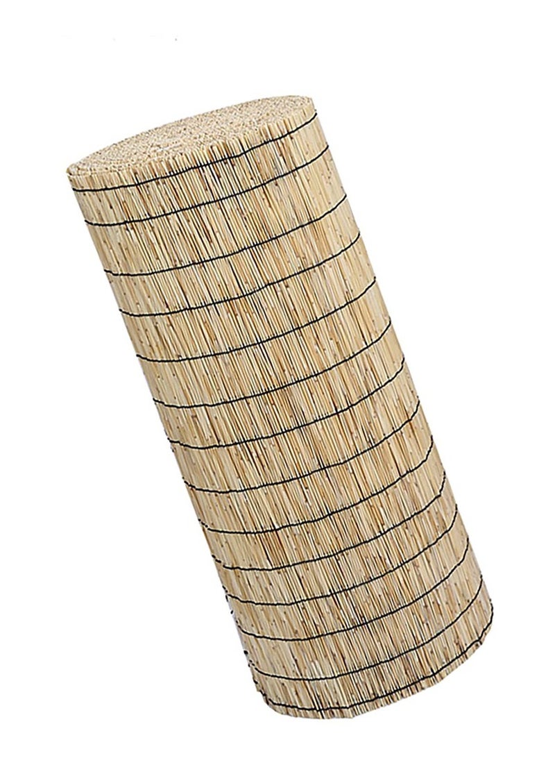 LINGWEI Natural Bamboo Blinds Hanging Sun Shade For Outdoor Indoor Bamboo Hanging Blinds Roman Window Shades Roll Beige 200x122cm  - Image 2
