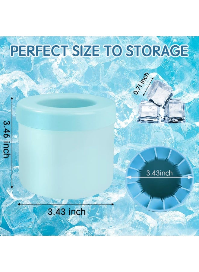 KITCHENOO Cylinder Silicone Ice Cube Mold, New 3D Ice Cubes Maker, Decompress Ice Lattice, Press-Type Easy-Release Ice Cup  - Image 2