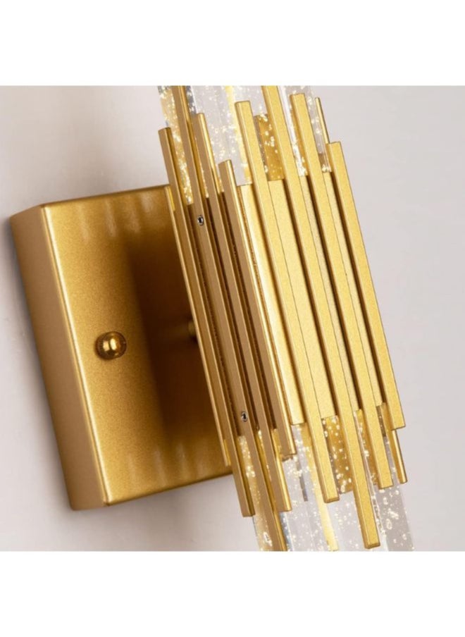 A F N Lighting - A F N LIGHTING Modern Gold Wall Sconce - Elegant Brass Finish, Indoor Wall Light Fixture for Living Room, Bedroom, Bathroom, or Hallway - Warm LED Compatible - Image 1