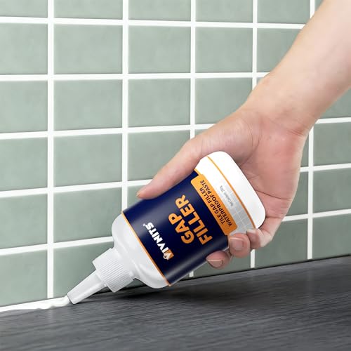 VIVNITS Tiles Gap Filler Waterproof, Gap Sealant, Grout, White Cement Paste Tube, Gap Filler for Walls and Joints, Waterproof Sealant, Tile Gap Filler Tube for Kitchen, Bathroom (560 ML) - Image 1