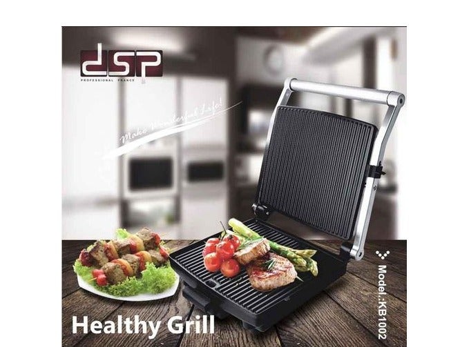 DSB 2-in-1 Electric Grill for Grilling Sandwiches, 1400W, KB1002 - Image 2