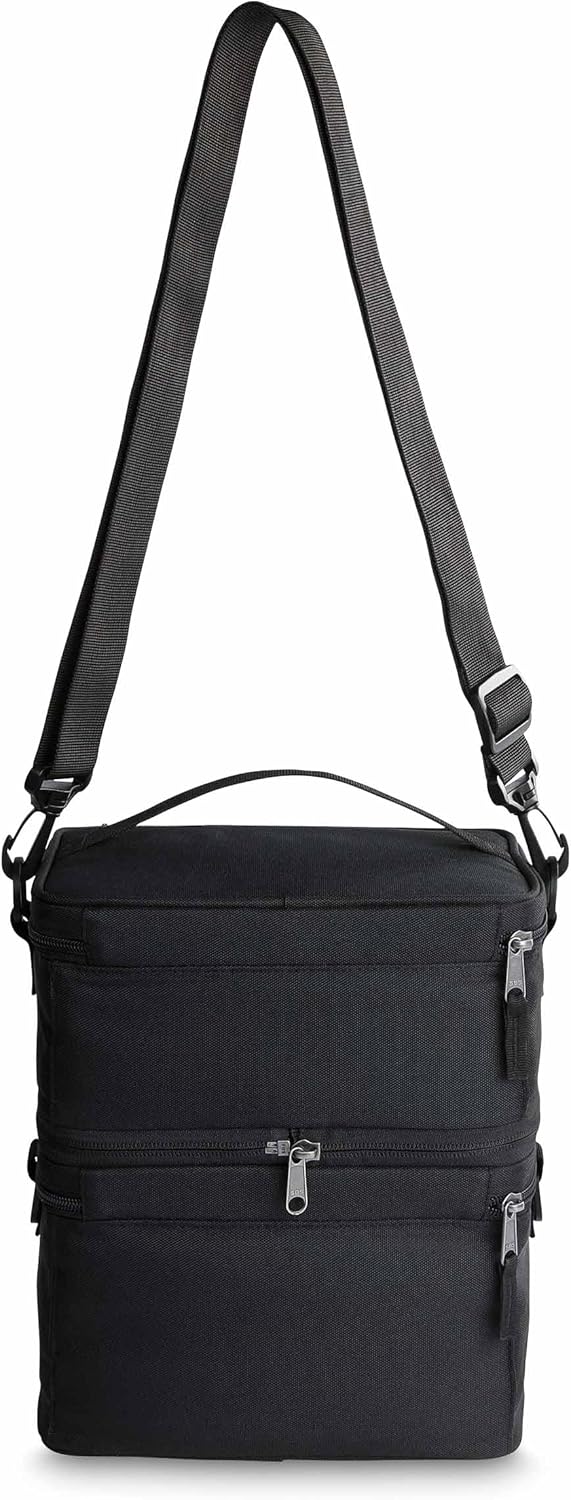PACKIT PackIt MOD 3IN1 Lunch Box Black Triple Function System Insulated and Freezable with ECOFREEZE Technology Removable Crossbody Strap Top Handle Designed for Fresh Office or Work Lunches  - Image 2
