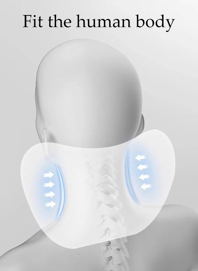 DUNISO Car Lumbar Support Pillow and Car Headrest Neck Pillow Set Memory Foam Car Headrest Pillows Cars Seat Head Lumbar Cushion Car Seat Pillow Comfortable Neck Pillow Multi-Use Lumbar Support Pillow Cars Seat for Car, Office Chair and Home Chair - Image 4