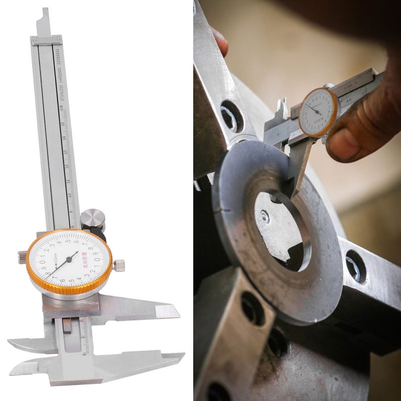 Dial Caliper Vernier 0.02 Double Shock Stainless Steel Manual Measuring Tool 0‑150mm - Image 2