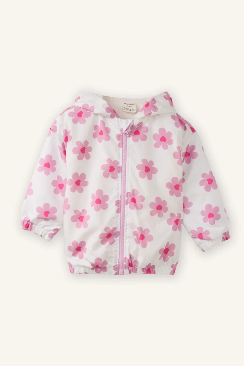 Defacto Baby Girl Waterproof Hooded Raincoat