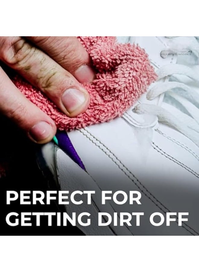 منظف أحذية رغوي Foam Shoe Cleaner احترافي مع فوطة تنظيف 150 مل لإزالة الأوساخ والبقع من الكوتشي والأحذية الرياضية – مناسب للجلد والقماش وآمن على الألوان وسهل الاستخدام - Image 4