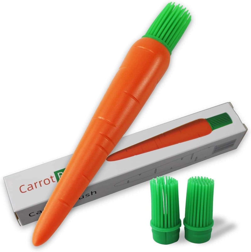 PRAHAJ Carrot Shaped Silicon Kitchen Oil Brush