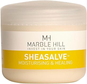 Marble Hill SheaSalve 100 Shea Butter 100g Soothing Balm for Skin Prone to Eczema Dry Skin Psoriasis Cracking Hands Nails Pregnancy Stretch Marks Nappy Rash Dribbling Massage - Image 1