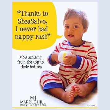 Marble Hill SheaSalve 100 Shea Butter 100g Soothing Balm for Skin Prone to Eczema Dry Skin Psoriasis Cracking Hands Nails Pregnancy Stretch Marks Nappy Rash Dribbling Massage - Image 3