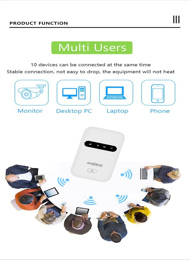General 4g portable WiFi, LTE mobile car router pocket wifi high-speed portable Asian travel router  - Image 2