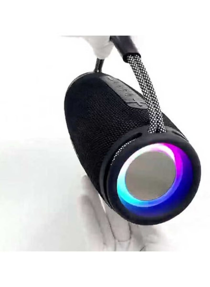 Haino Teko S39 Portable Bluetooth Speaker with Enhanced Bass, RGB Color Lighting, Button Control – Compact Design, Long Battery Life, Perfect for Indoor & Outdoor Use, Army Green - Image 3