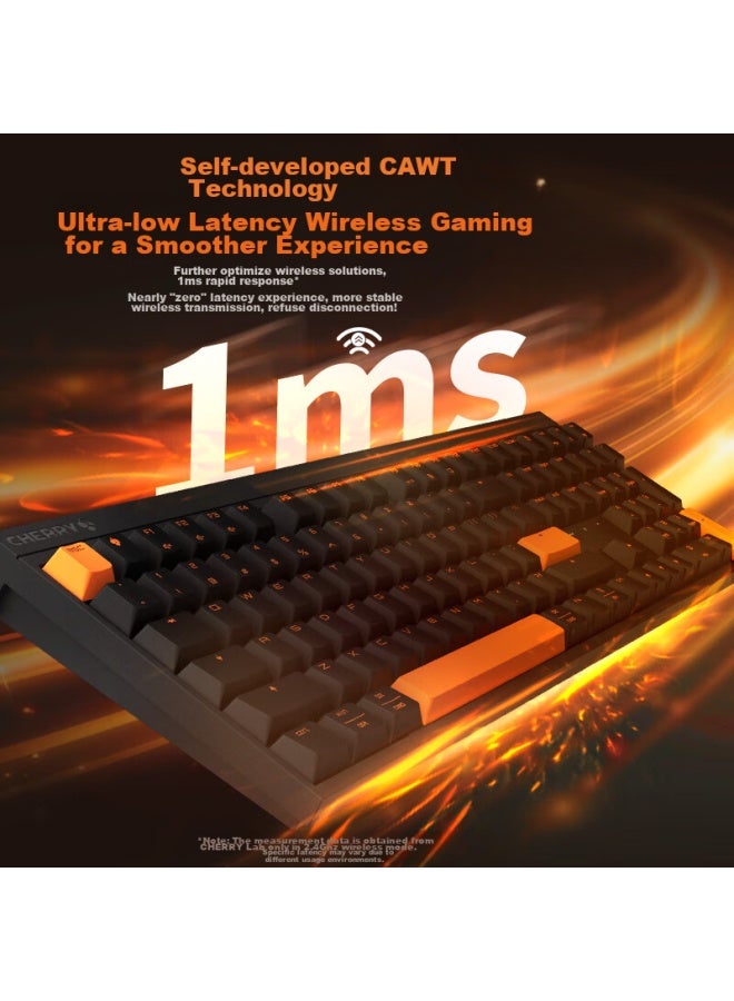 Cherry Mx2.0 Pro Mechanical Keyboard, Wireless Bluetooth Tri-mode, E-sports Gaming Keyboard, Computer Office Black Myth： Wukong, Tri-mode, Night Flame, Brown Switch - Image 3