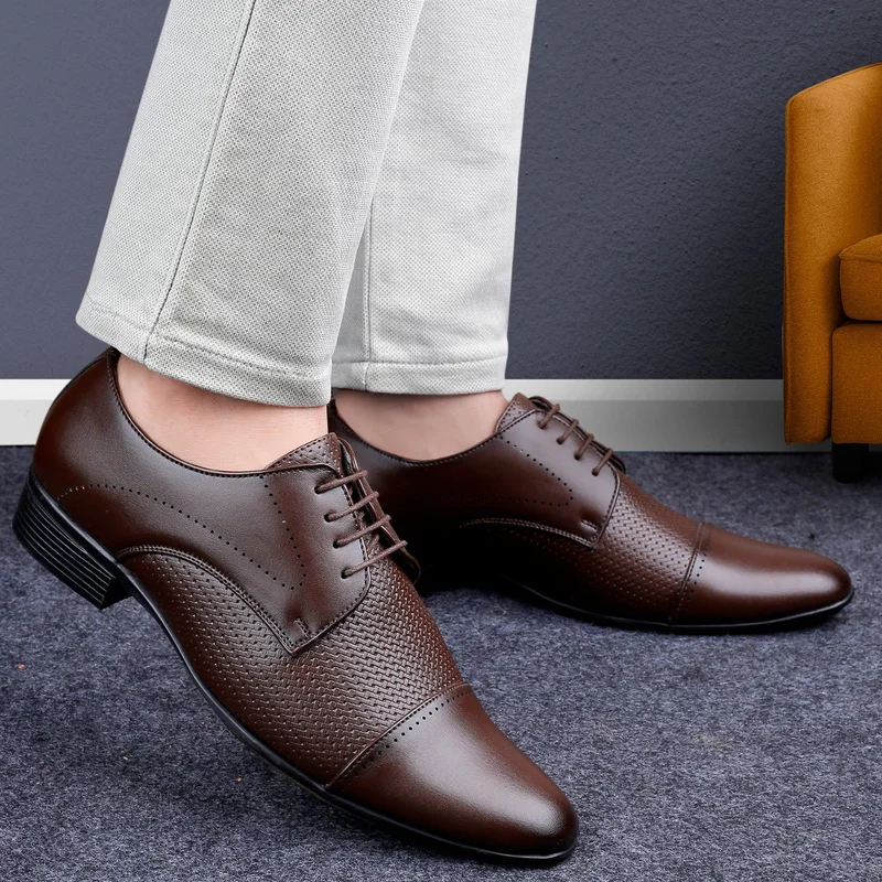 Bacca Bucci Brown HOMER Formal Shoes with Superior Comfort for Men | Best Price UAE
