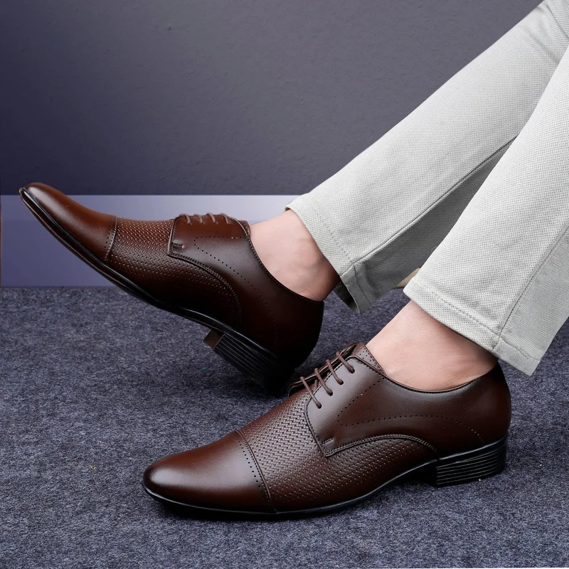 Bacca Bucci Brown HOMER Formal Shoes with Superior Comfort for Men | Best Price UAE