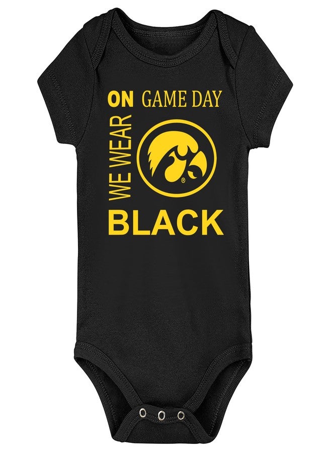 Future Tailgater Iowa Hawkeyes Officially Licensed On Game Day Baby Bodysuit (0-3 Months) - Image 1
