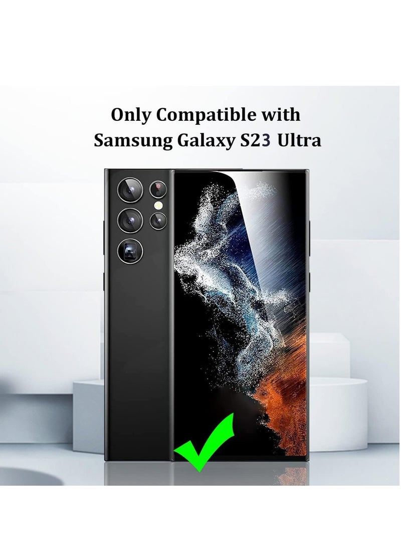 DUSALA [2+2Pack] Compatible for Samsung Galaxy S23 Ultra Screen Protector With Camera Lens Protector Tempered Glass HD Clear Anti Scratch No Bubble [2023] For Galaxy S23 Ultra (S23 Ultra) - Image 3