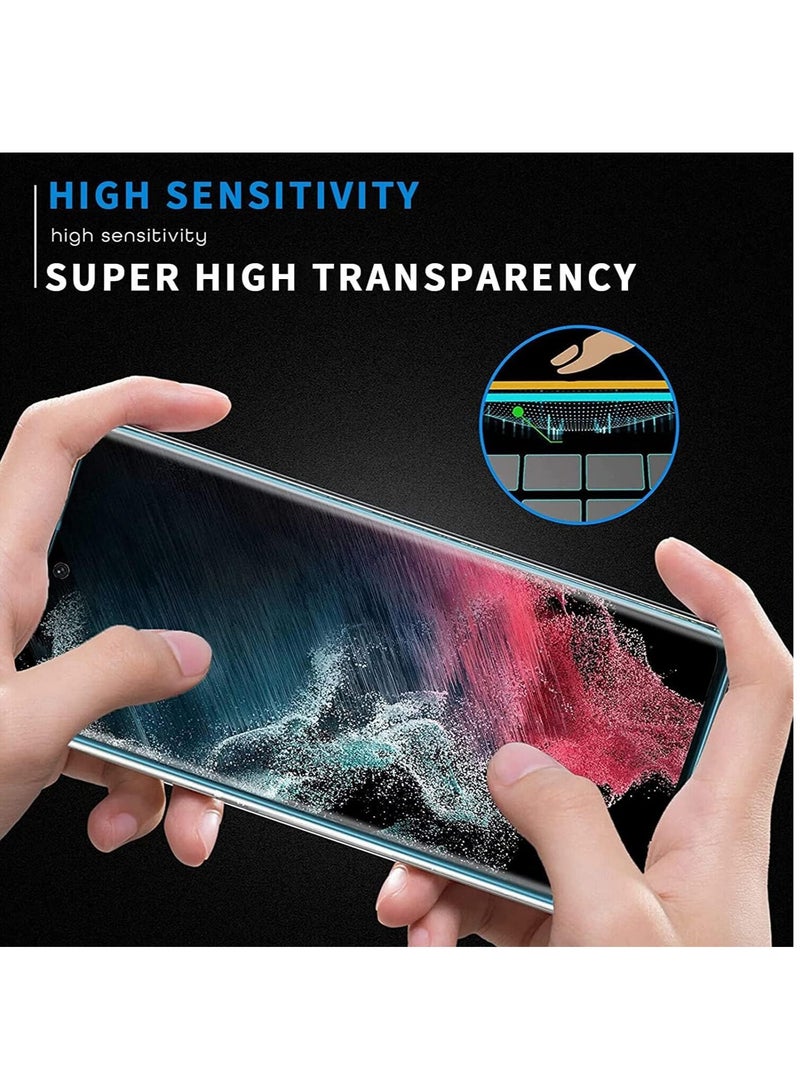 DUSALA [2+2Pack] Compatible for Samsung Galaxy S23 Ultra Screen Protector With Camera Lens Protector Tempered Glass HD Clear Anti Scratch No Bubble [2023] For Galaxy S23 Ultra (S23 Ultra) - Image 4