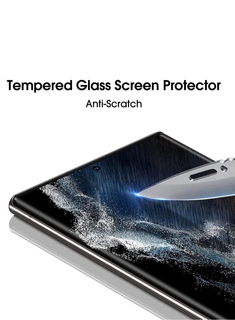 DUSALA [2+2Pack] Compatible for Samsung Galaxy S23 Ultra Screen Protector With Camera Lens Protector Tempered Glass HD Clear Anti Scratch No Bubble [2023] For Galaxy S23 Ultra (S23 Ultra) - Image 5